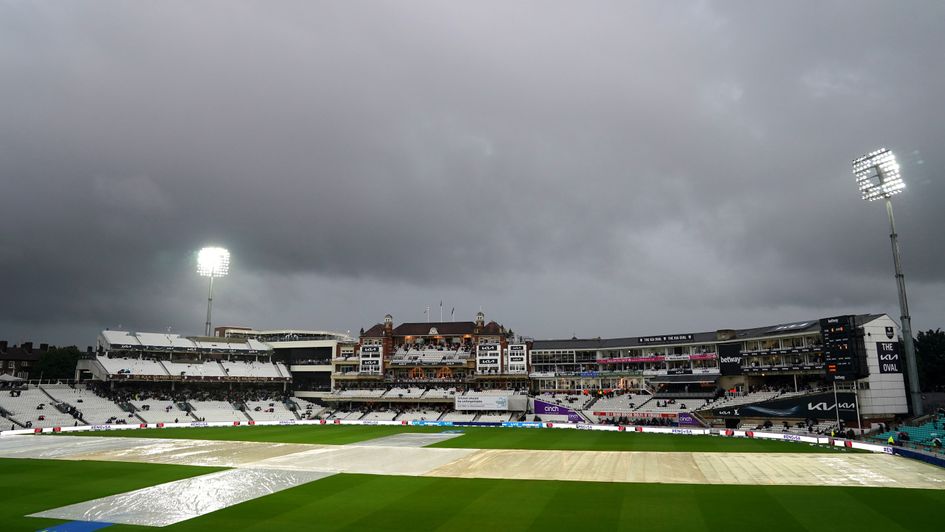 A gloomy scene at the Oval