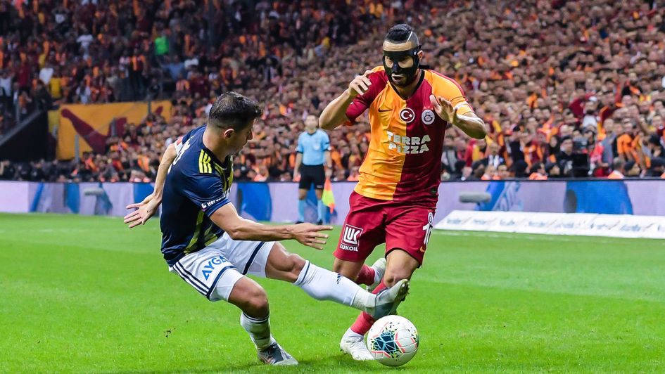 Younes Belhanda: Galatasaray ace pictured in action against Fenerbahce