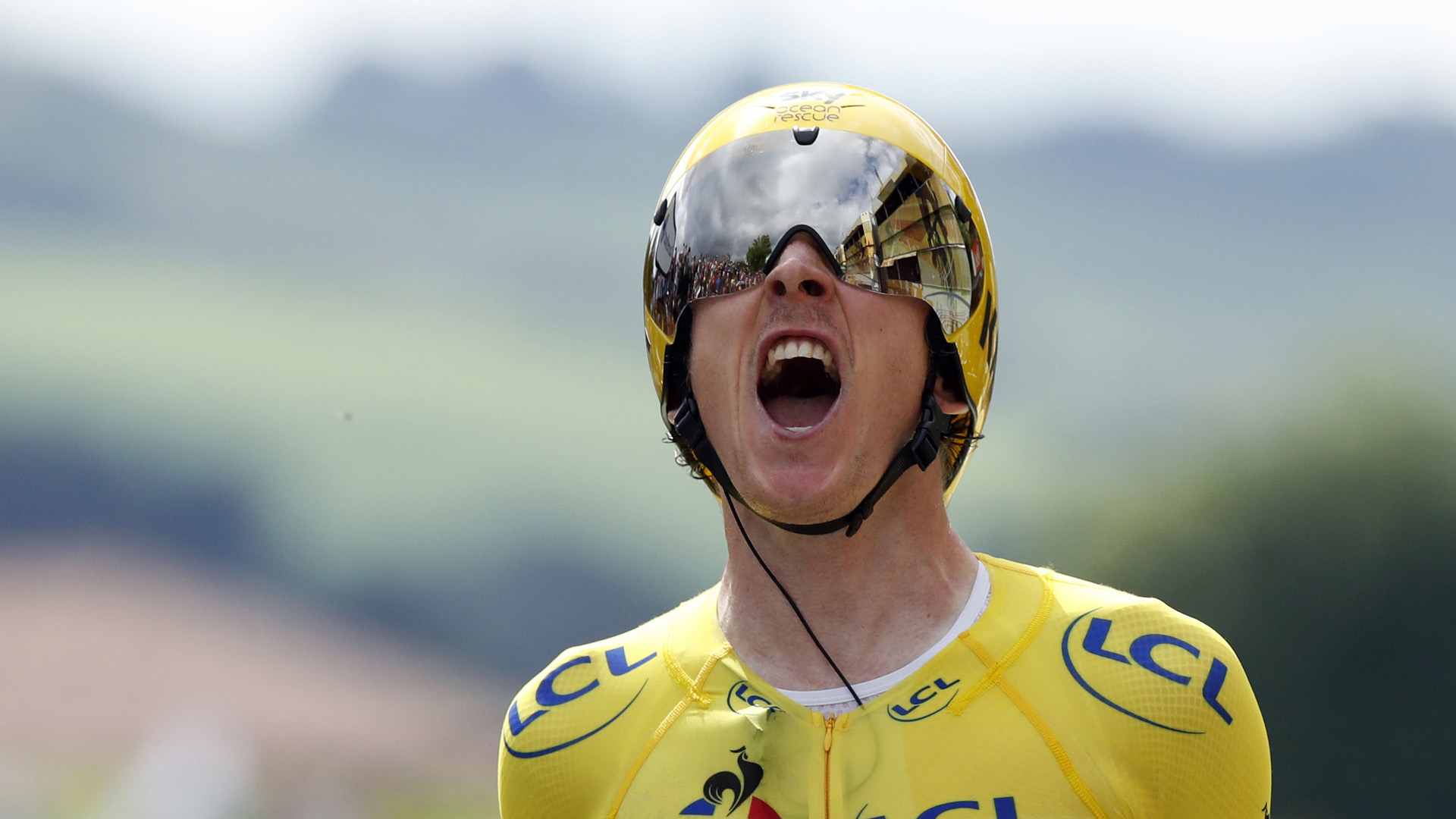 Yellow jersey: Geraint Thomas becomes eighth Brit to