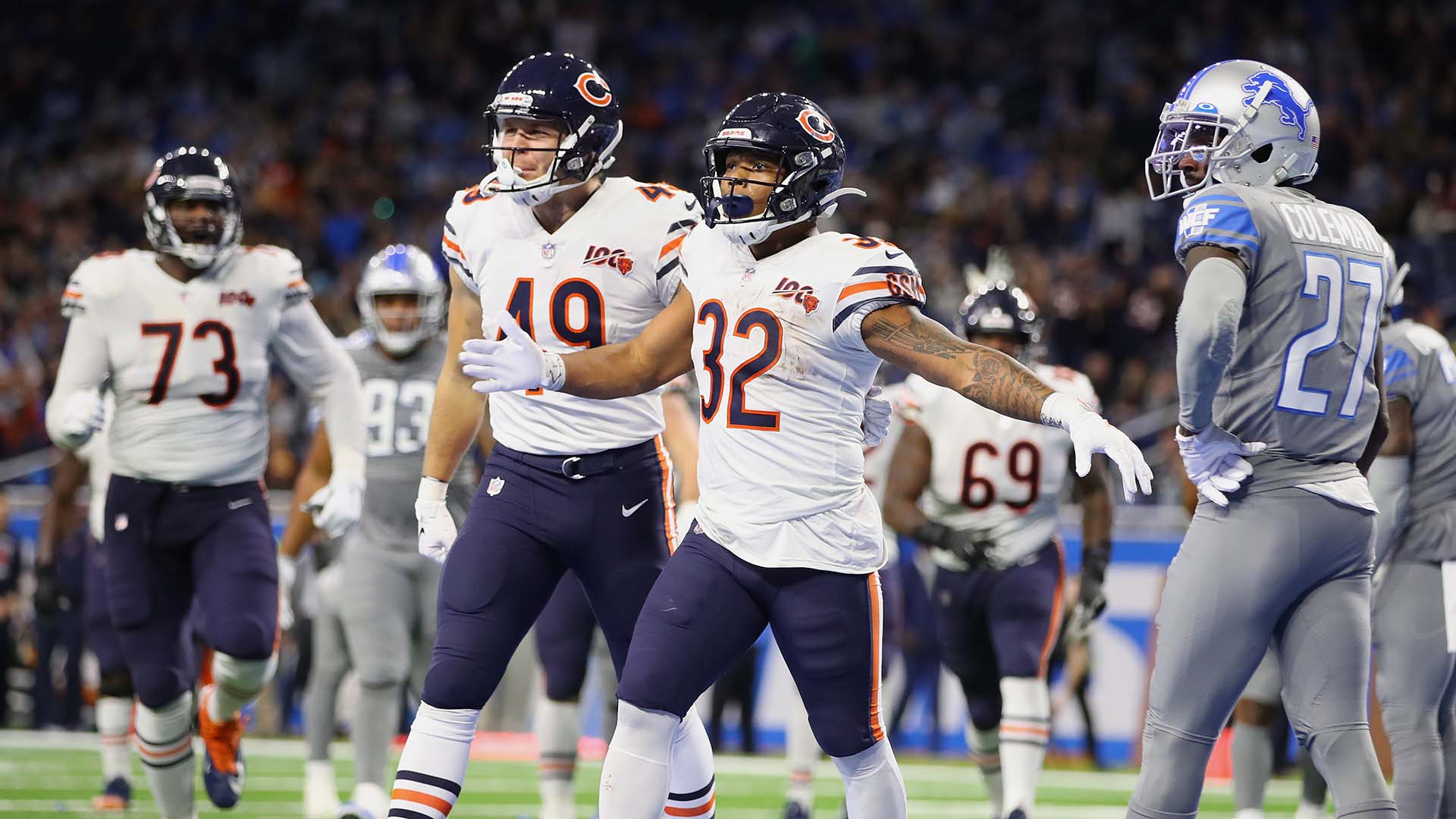 NFL Thanksgiving highlights & reports: Chicago Bears beat Detroit