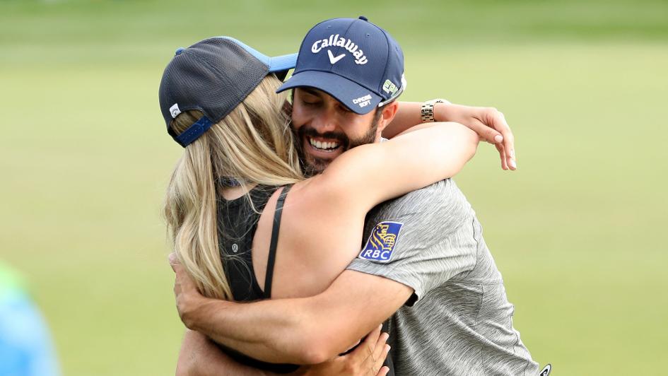 Adam Hadwin: Celebrates his win