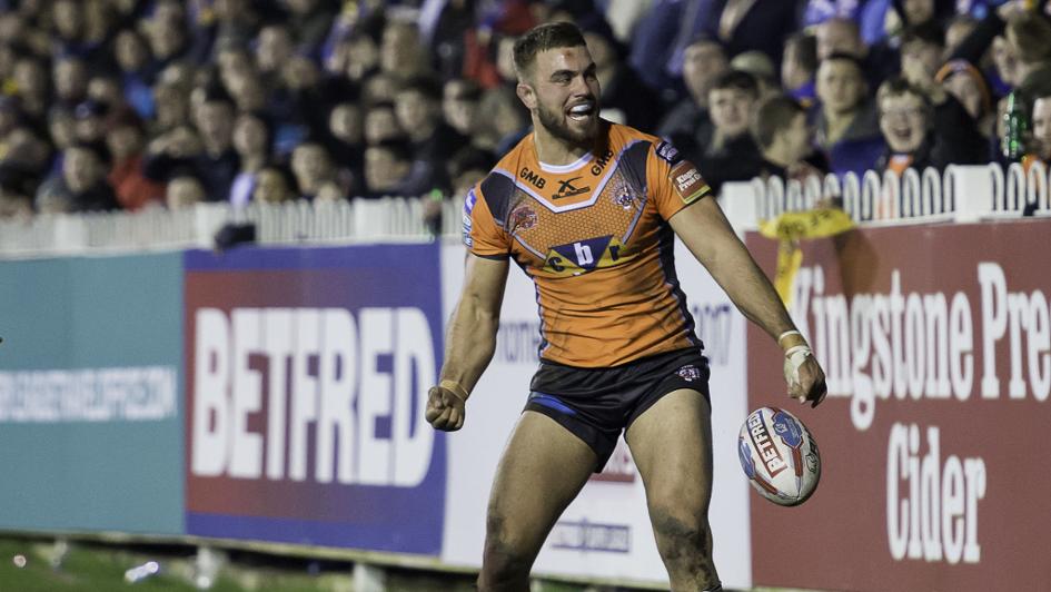 Mike McMeeken: Celebrates a try